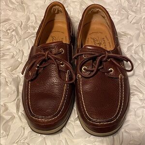 Sperry Men's Rich Brown Leather Boat Shoes